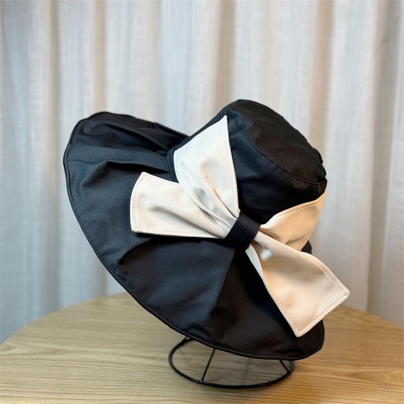 

Hat Womens Fisherman Sunscreen Hat Oversized Brim Casual Face Covering Sunshade чорний