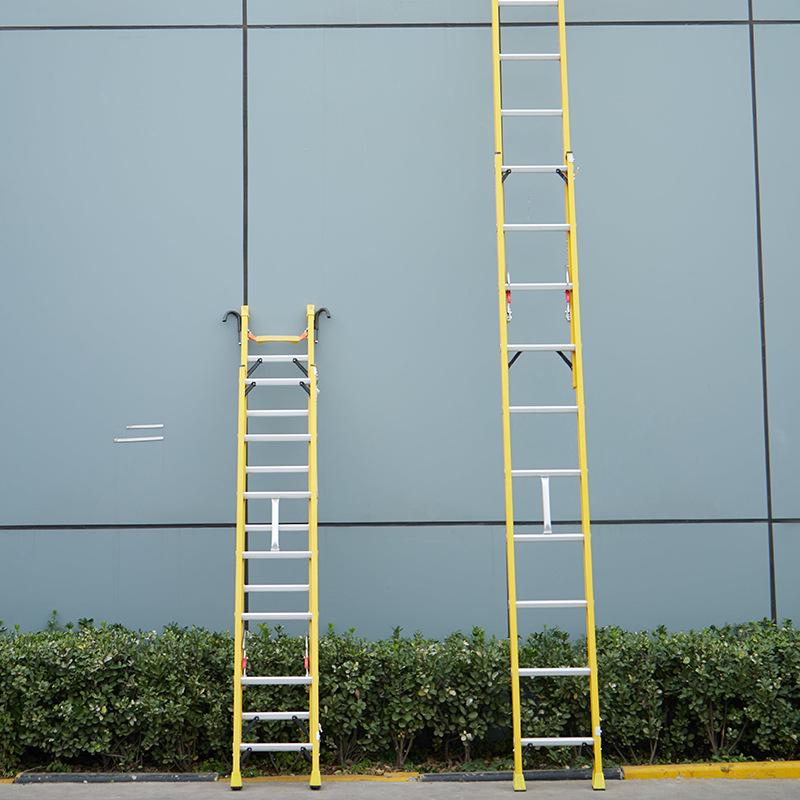Multi-Functional Aluminum Telescopic Folding Ladder for Household and Engineering