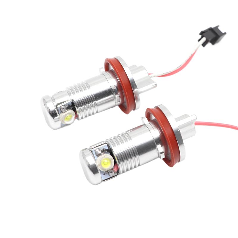 For BMW X5 E70 X6 E71 E90 E91 E92 M3 E89 E82 E87 Auto Head Lamp 12V 2pcs H8 LED Angel Eyes Headlight Led Marker Lights Canbus