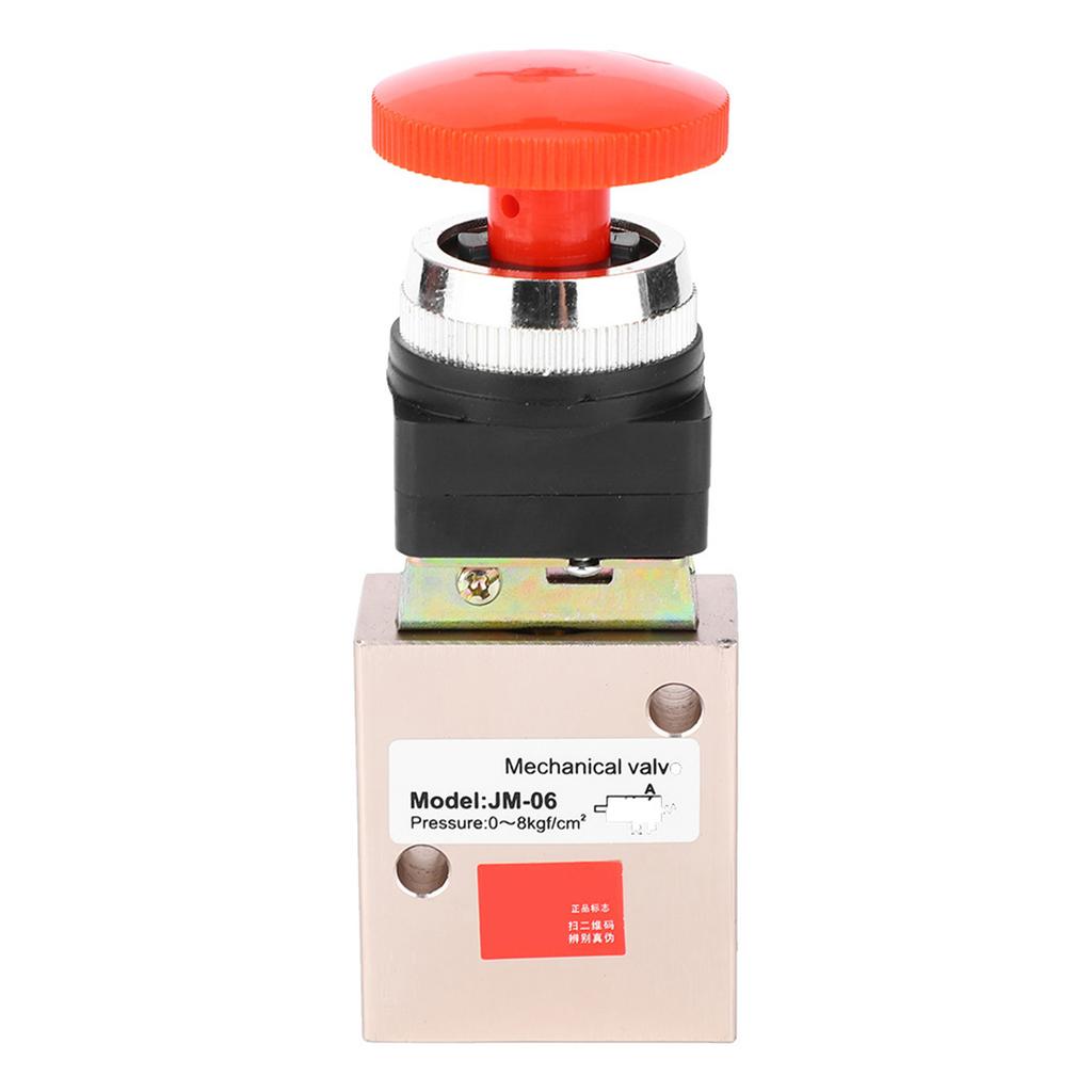JM 06 Pneumatic Mechanical Valve PT 1 4in 2 Position 3 Way Self Locking Air Mechanical Valve