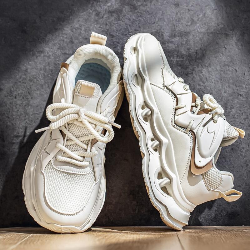 

Дарт Вейдер Папины кроссовки Подростковые Летние Дышащие Сетчатые Платформа Амортизация Беговые Кроссовки Модные Универсальные Трендовые Мужские Кроссовки 44 бежевый