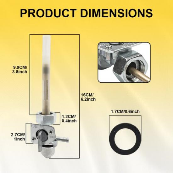 Fuel Valve Petcock For Honda 300 FourTrax TRX300FW TRX300 4x4 2x4 200 TRX200SX