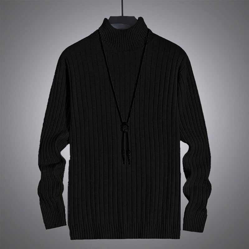 2025 Men Turtlenecks Sweaters Men Solid Color Knitwear Pullovers Men Long Sleeved Casual Daily Warm Knitted Sweater Business Top