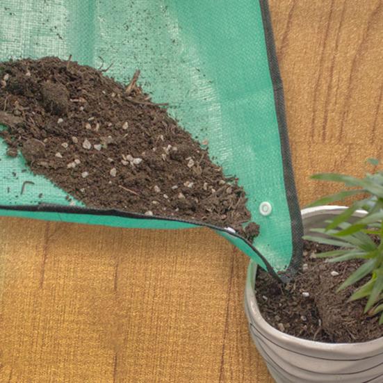 Planting Mat Reusable Potting Pad Prevents Soil Overflow Foldable Waterproof Garden Transplanting