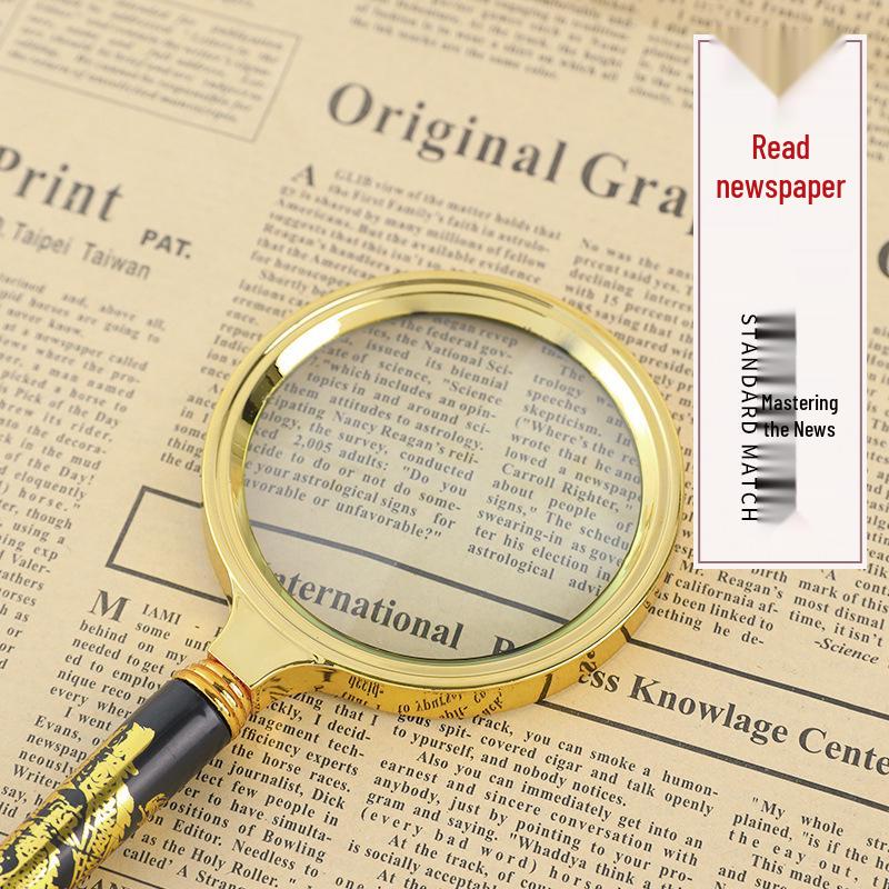 High-Power 100x Magnifying Glass: Ultra-HD Multifunctional Magnifier for Elderly Reading, Identifying, and Mobile Viewing.