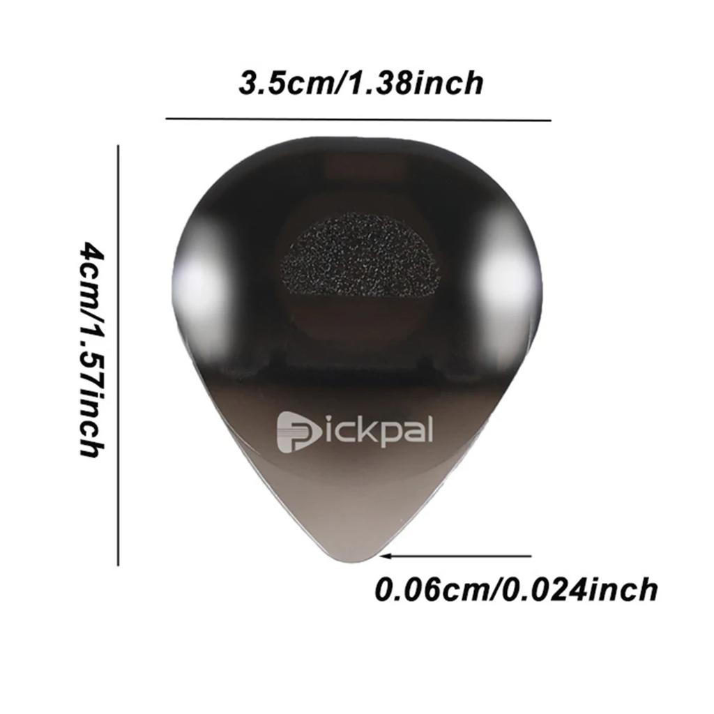 Guitar Picks 1 Pcs with High-Sensitivity LED Light Musical Instrument Glowing Plectrum Non-Slip for Bass Electric Guitarists