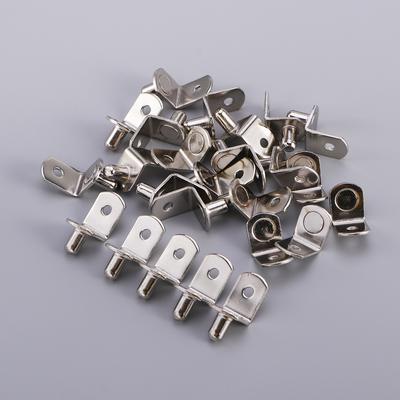 25 szt. Kątowniki do półek L-kształtne Odporne na rdzę Wsporniki Pasujące do standardowych otworów w półkach do użytku w domu i biurze Wsporniki półkowe