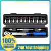 2-24N.m Adjustable 1/4inch Ratchet Wrench Bike Car Bicycle Repairing Tool Quick-release Torque Wrench High Precise Torque Preset Wrenches Torque