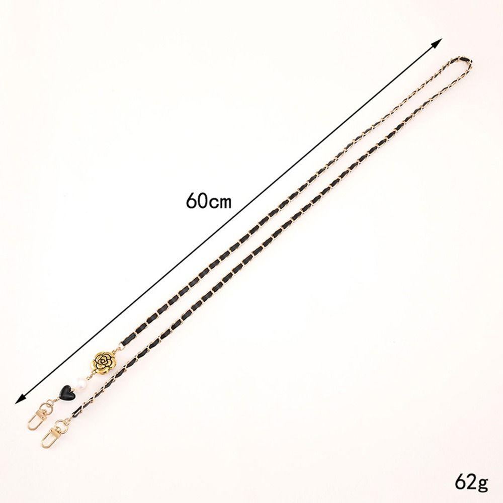 Pearl String Long Bag Chain Leather Crossbody Chain Key Hanging Chain Mobile Phone