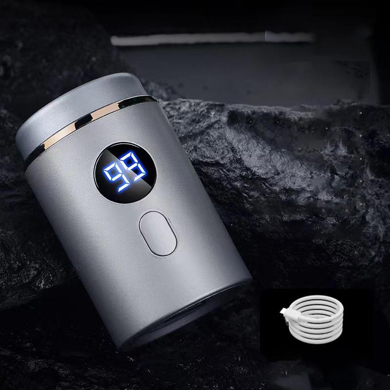 

Мини Портативная Электробритва, Обновление 2025, Мужская Портативная Мини-Бритва для Путешествий, Перезаряжаемая через USB, Водонепроницаемая IPX-7 C