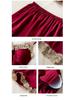 Women's Silk Five-Piece Pajama Set: Spring/Autumn Nightdress & Robe with Chest Pad