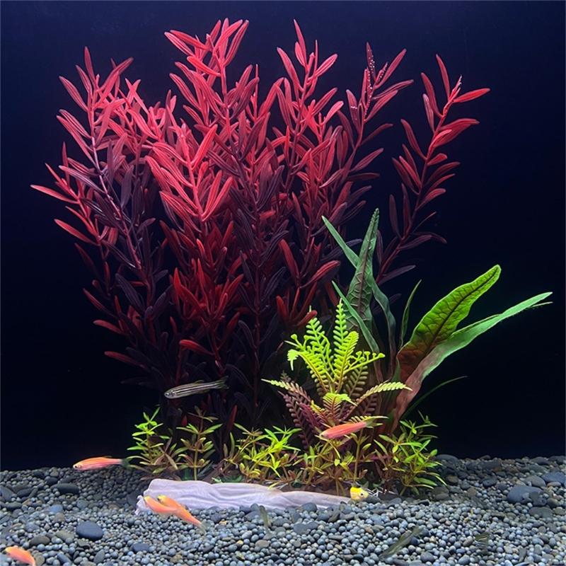 Aquariums Decoration Realistic Water Grass Simulation Water Plant for Various Fishtanks Landscapes Fish Shelter Hideouts