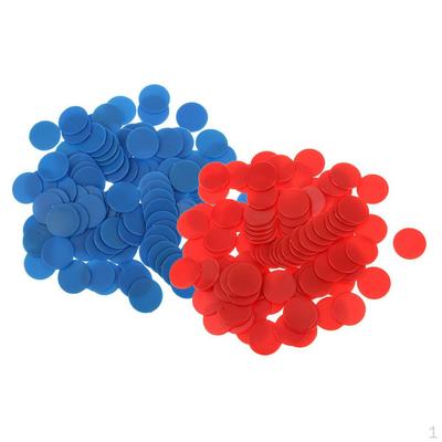 200 ST 18 mm Plastmarkörer Brädspel Tiddly winks Lärhjälpmedel
