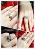 18K Gold Round Moissanite Ring with D Color Super White Moissanite and Diamond Certificate