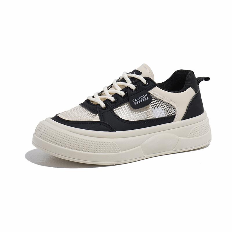 2025 sommer små hvite sko ny koreansk versjon ins kvinnelige studenter plattform høydeøkende sportssko casual street style Q2013