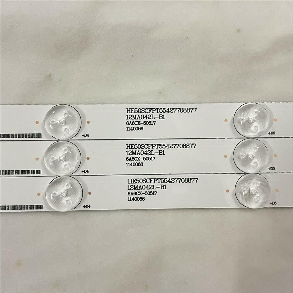 11pcs LED Strips for 50H6C LED50K320U 50H7GB HD500DU-B01 RSAG7.820.6311(2 Connectors)