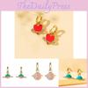 Creative New Fashion Heart And Planet Earrings For Women With Rhinestones
