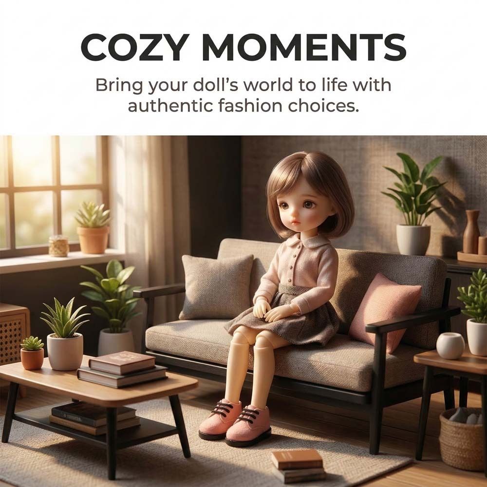 1Pair PU Leather 1/12 Bjd Doll Shoes Shoes Doll BJD Doll PU Shoes Doll PU Leather Shoes ob11 Doll