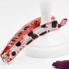 9cm Long Fashion Leopard Spots Banana Clips Barrettes Fashion Pony Hair Accessories for Women and Girls for Thin Hair