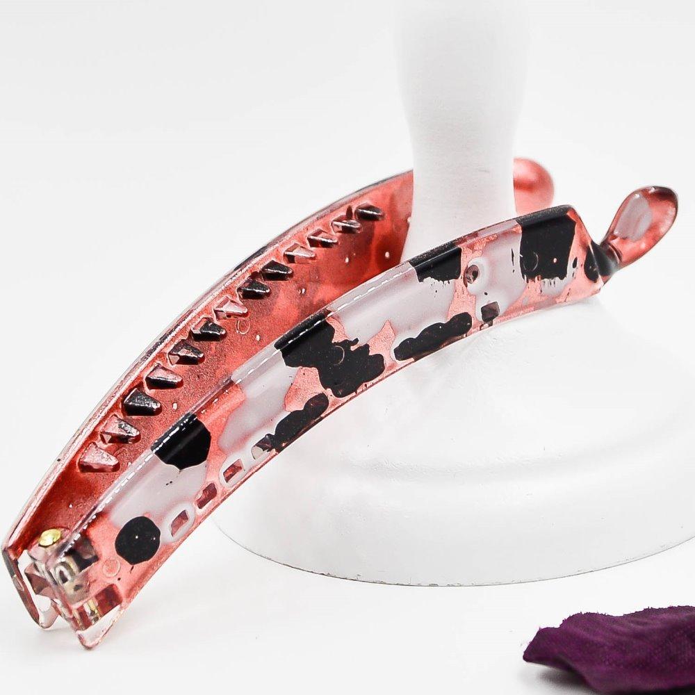 9cm Long Fashion Leopard Spots Banana Clips Barrettes Fashion Pony Hair Accessories for Women and Girls for Thin Hair