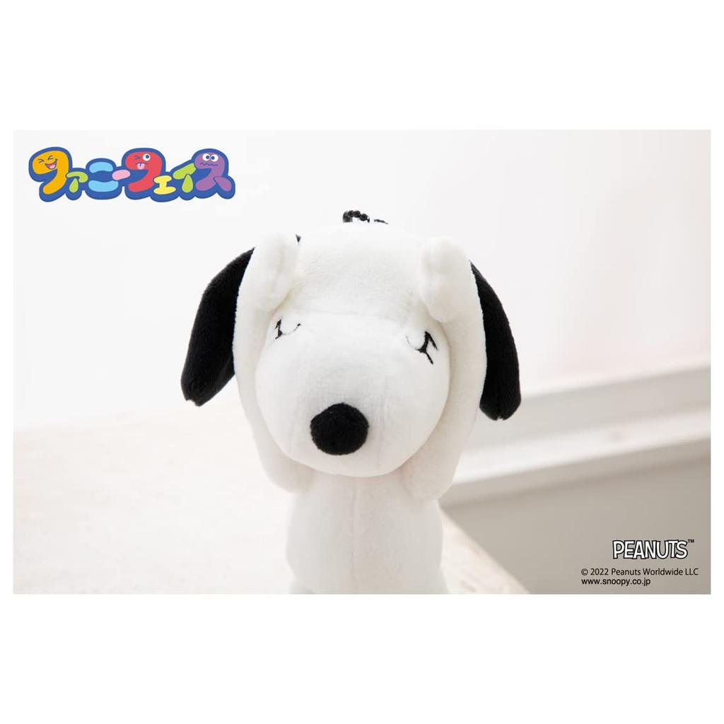 Peanuts Funny Face Ball Chain Mascot Snoopy Plush Approximately 14cm Tall (Face!) Toy,