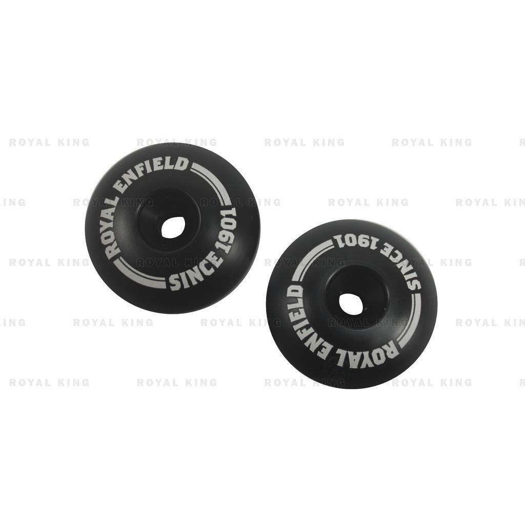 Bar End Mirror With Finisher Fit For Royal Enfield Continental Gt 650"