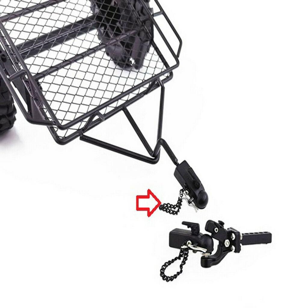 RC Tow Hook Drop Hitch Receiver 1/10 RC Accessories for TRAXXAS TRX4 Axial SCX10 RC Crawler Car Parts
