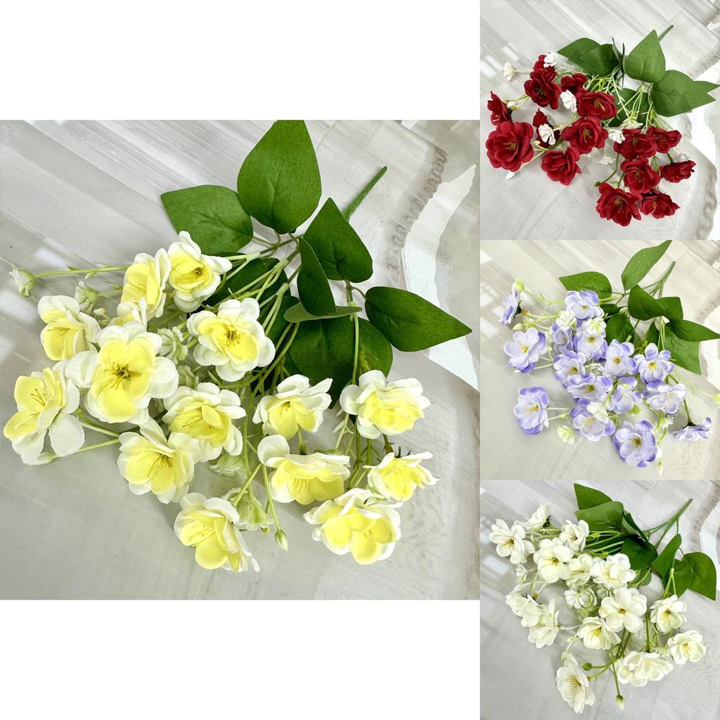 Mimosa Artificial Flowers Handcrafted Small Bouquet For Home Decor And Photography Props