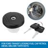 Car Fuel Tank Filler Cap Black Tank Covers With 2 Keys 4411620 For Ford TRANSIT MK7 2006 2007 2008 2009 2010 2011 2012 2013 2014