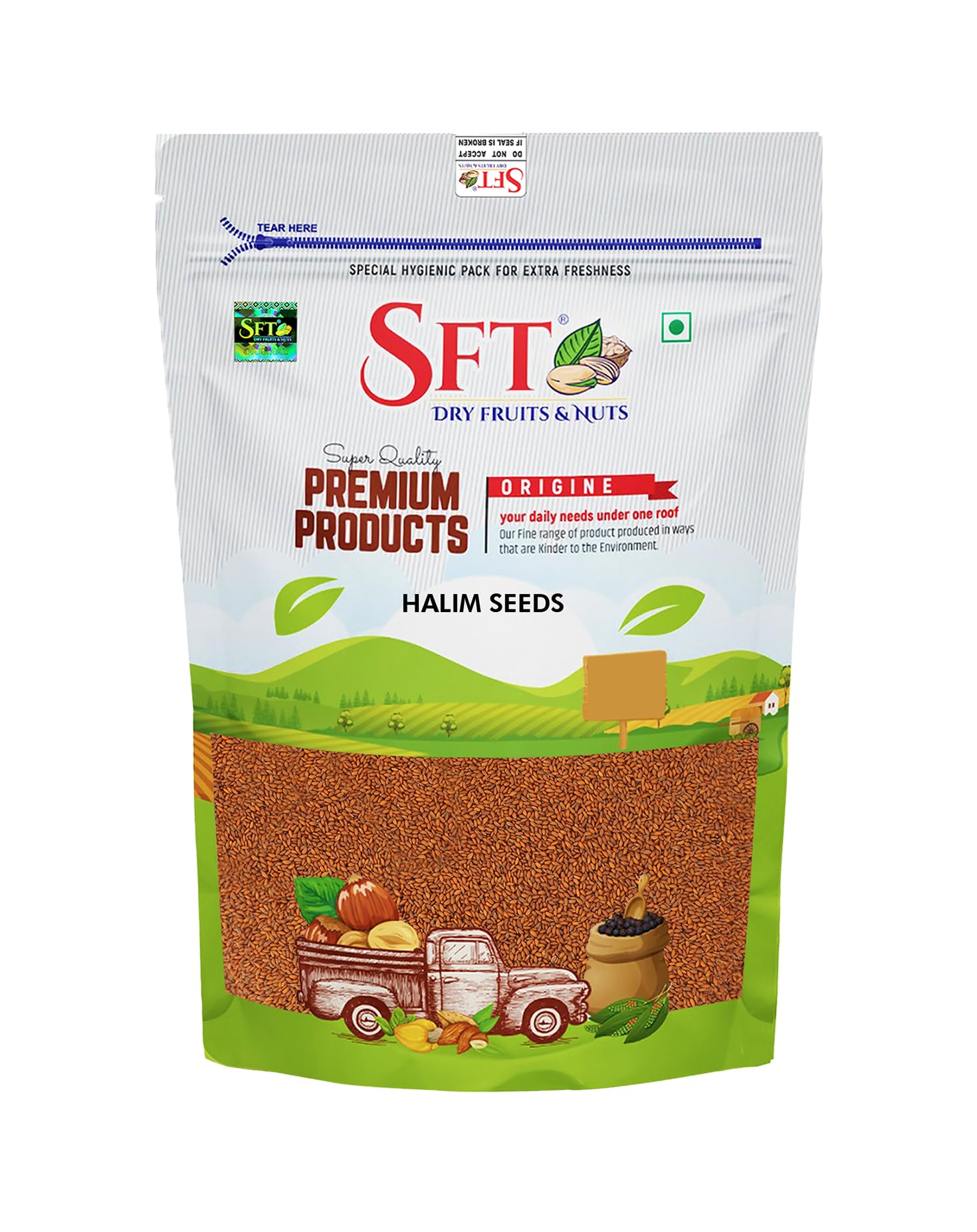 

SFT Premium Halim Seeds For Eating | 400g |Garden Cress Aliv Seeds | Hygienically Packed | Raw and Natural | Halim SeedI Used in Cooking, Baking,