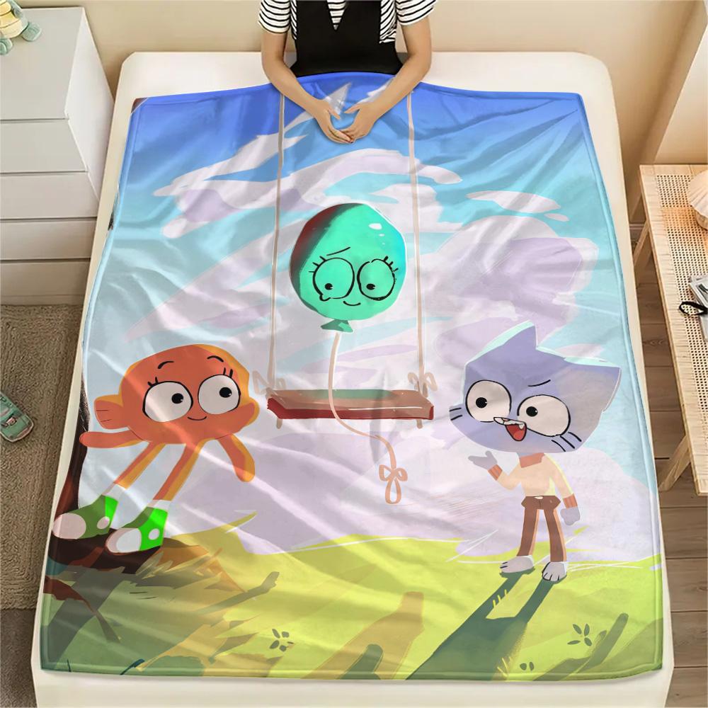The Amazing World of Gumball3 Flannel Blanket, High quality Comfortable for All Seasons, Home Decor, Warmth and Comfort