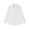 Women's Elegant Autumn White Long Sleeve Shirt - Professional Korean Style, Plus Size, Anti-Exposure
