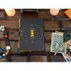 Moon Phase leather Journal notebook - Book of Shadows handstitched journal Grimoire Journal Handmade Journal With Deckle Paper Brass C lockc