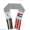 Flag Palestine Gaza Printing Polyester Scarf Outdoor Use Fan Football Souvenir