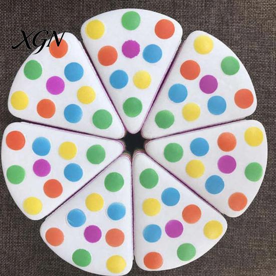 Quick Recovery Cake Toy Colorful Dot Squeeze Stress Relief Simulated Pinch Ball Focus Aid Anti-anxiety Fidget Hand Relaxation Exercise