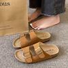 Thick-soled Birken slippers women's summer wear 2025 new super fire cool slippers men's and women's soft-soled flat-soled Birken sandals