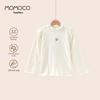 MOMOCO Girls' 2025 Autumn High-Neck Base Layer Top