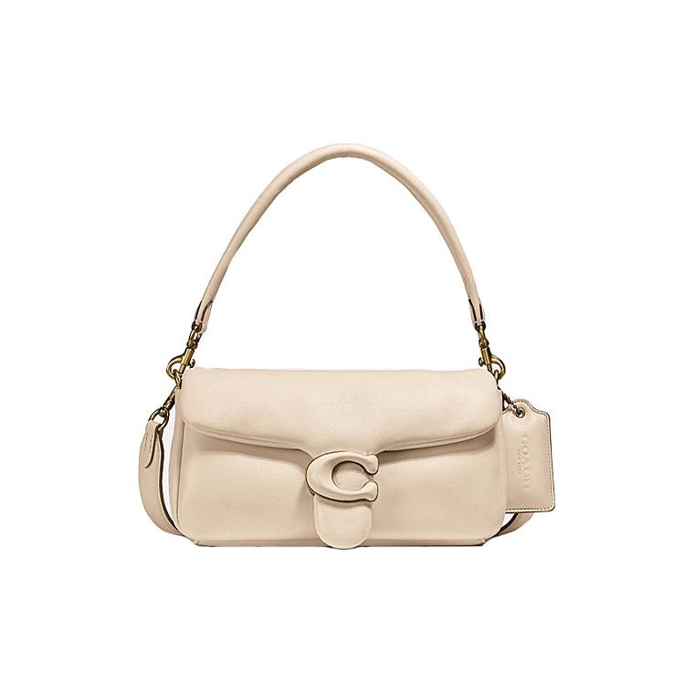

Coach Tabby 26 Flap Closure Solid Color Lambskin Shoulder Bag Women handbags Ivory C0772-B4IY Basic Set (Bag+Dust Bag)