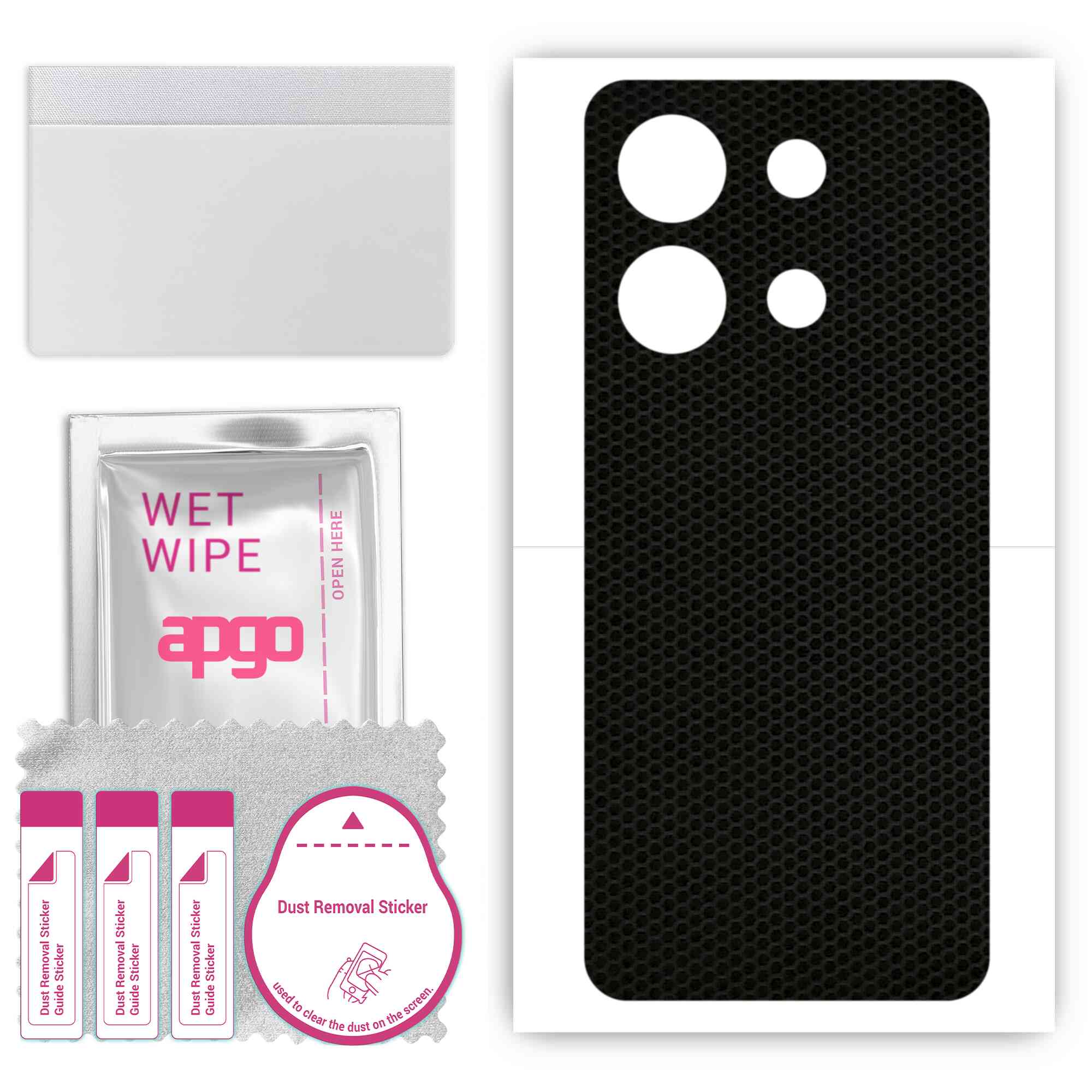 

apgo Protective Skin Sticker for the back compatible with Infinix Note 30, Wrap Film, Foil, Vinyl - Pattern Matrix