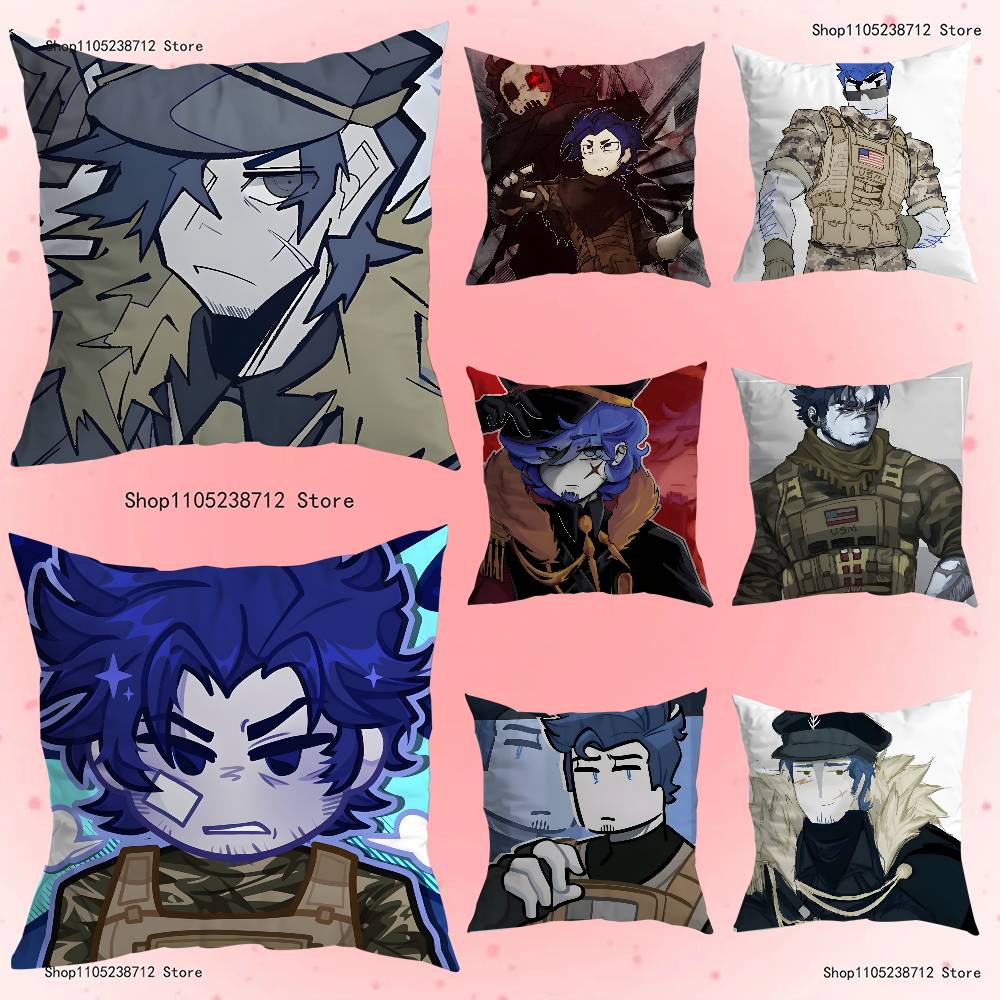 G-Guest 1337 Forsaken Pillowcase Pillowslip Cushion Plush Boys Girls Cartoon Anime Kawaii Decoration Kids Birthday Cute Gifts
