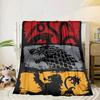 Thrones Dragon Fire And Blood Blanket Flannel Blanket for Bed, Sofa, Camping, Hiking, Picnic Essentials, Gift for Family Fan Gifts