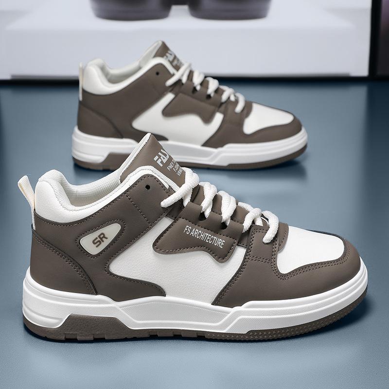 

Autumn men s shoes 2025 new breathable high-top shoes men s trend versatile platform sports shoes casual board shoes trendy shoes 44