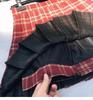 JK Plaid Pleated A-Line Skirt - High Waist, Slim Fit, Anti-Exposure, Spring & Autumn Korean Style