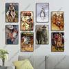 Western Cowboys Vintage Poster Metal Tin Signs Lone Ranger Horse Retro Metal Plate Wall Decor for Jockey Club Pub Man Cave