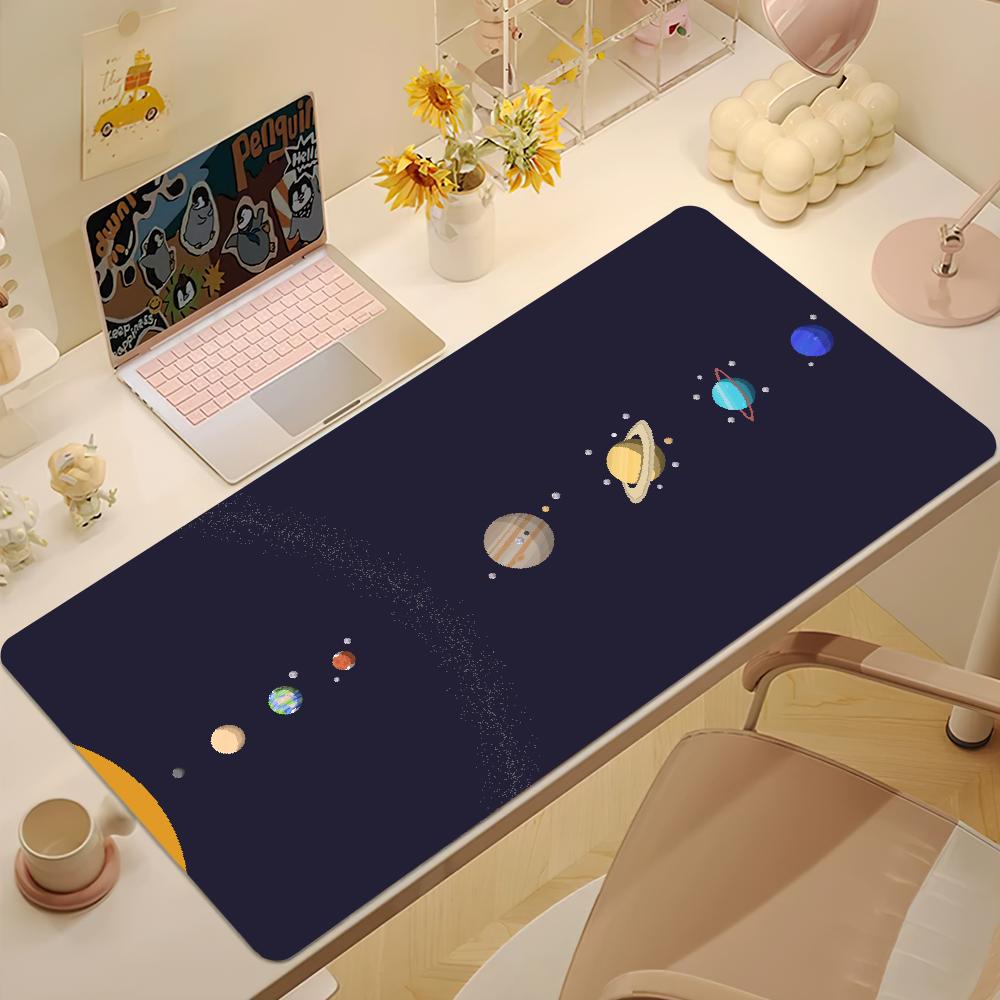 Solar System Space Digital Universe Mouse Pad Nonslip Thickened MousePad Large Writing Lockedge Office Student Gaming Cushion