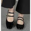 Modische Runde Zehenpartie Damen Mary Jane Schuhe Frühling Herbst High Heel Schuhe für Büro Dame Klassischer Komfort Straße Europäisch Stilvoll