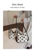 2026 Summer Polka Dot Drawstring Bucket Bag - Women's Korean Style Fashionable Single Shoulder Crossbody