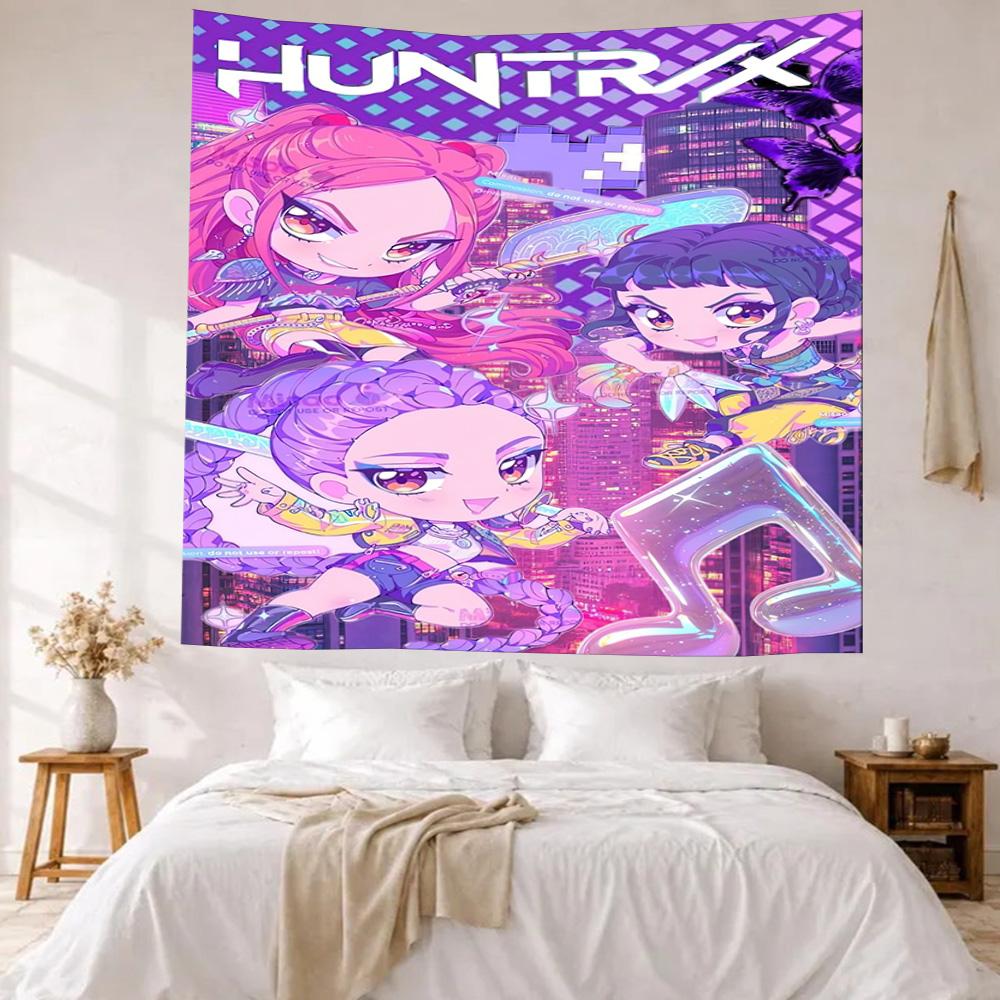 Huntrix5 Wall Decor Tapestry Art For Pet Memorial Birthdaywedding Party Backdrop Family Gift