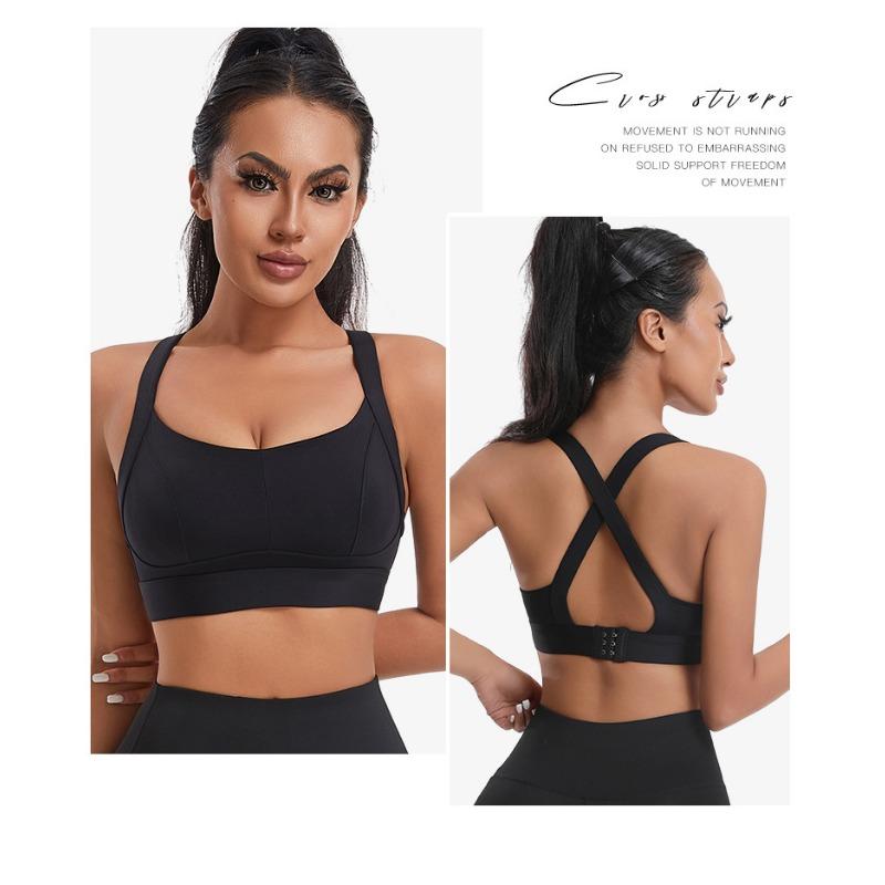 Damen S Sport-BH mit hohem Halt und Kreuzrücken für Fitness, Laufen, Yoga