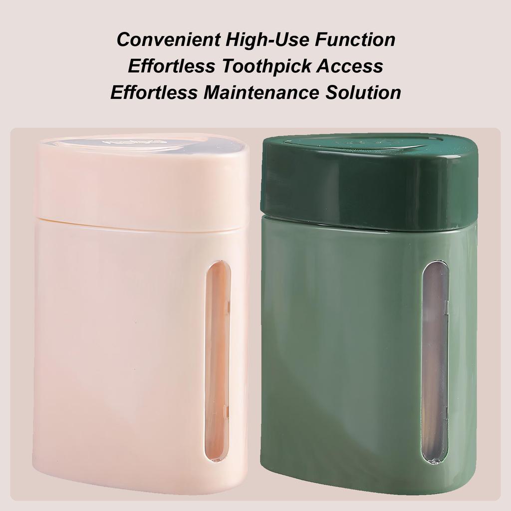 Automatic Pop-up Toothpick Box Press Type Toothpick Dispenser Automatic Bouncing Toothpick Tube For Kitchen Home Bathroom